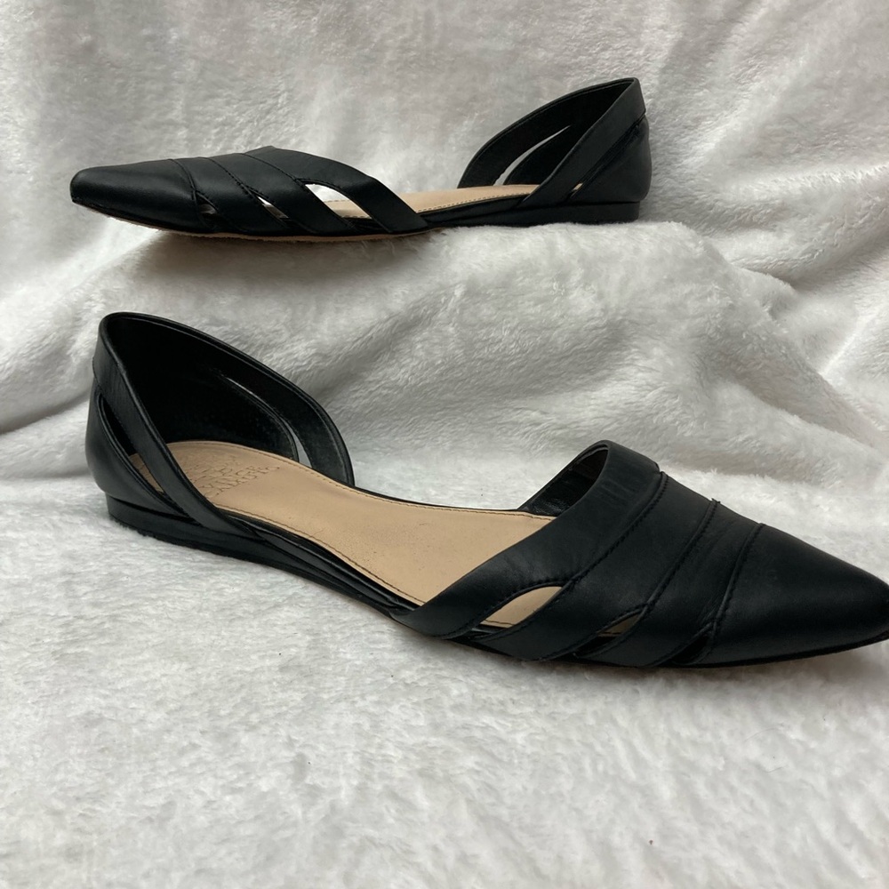 Vince Camuto Black Flats